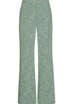 Vrouwen Caroline Biss 1588-62 / Broek In Fijne Bouclette, Wijd Been, Normal Waist