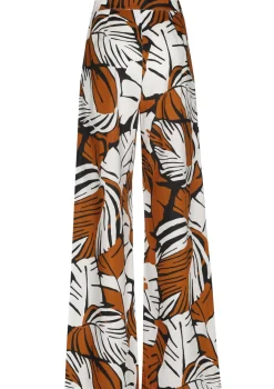 Vrouwen Caroline Biss 1508-39 / Broek In Katoen, Wijd Been, High Waist
