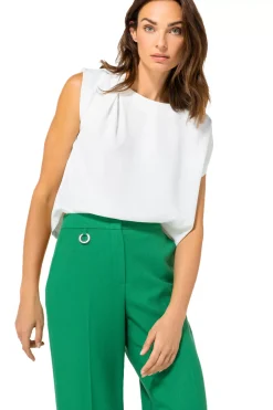 Vrouwen Caroline Biss 1523-62 / Comfortabele Citylook Broek, Recht Been, Normal Waist