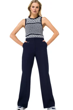Vrouwen Caroline Biss 1523-21 / Comfortabele Citylook Broek, Recht Been, Normal Waist
