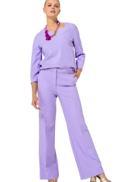 Vrouwen Caroline Biss 1581-46 / Comfortabele Geklede Broek, Recht Been, Normal Waist