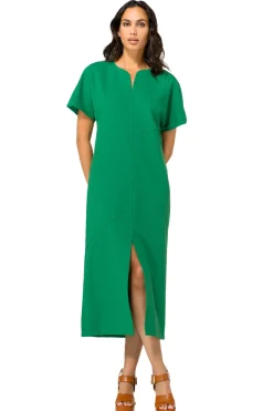 Vrouwen Caroline Biss 1124-62 / Comfortabele Rechtvallende Midi Jurk