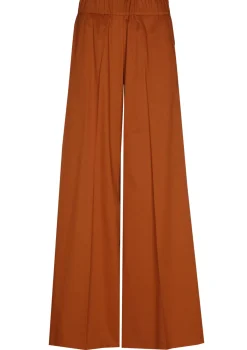 Vrouwen Caroline Biss 1569-35 / Comfortabele Wijde Broek In Katoen, Normal Waist