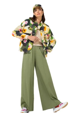 Vrouwen Caroline Biss 1569-60 / Comfortabele Wijde Broek In Katoen, Normal Waist