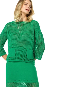 Vrouwen Caroline Biss 3213-61 / Doorzichtige Gehaakte Lange Pull