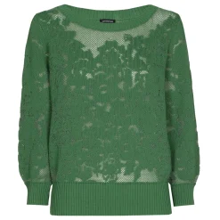 Vrouwen Caroline Biss 1267-62 / Elegante Half Doorschijnende Pull