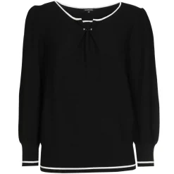 Vrouwen Caroline Biss 1248-10 / Fijn Gebreide Bicolor Pull