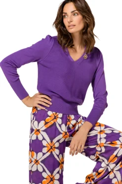 Vrouwen Caroline Biss 1259-45 / Fijn Gebreide Elegante Pull 2 Styles