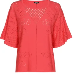 Vrouwen Caroline Biss 1249-72 / Fijn Gebreide Pull Met Bloemeffect