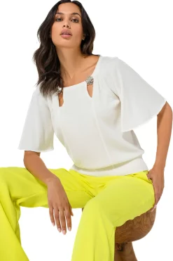 Vrouwen Caroline Biss 1258-91 / Fijn Gebreide Pull Met Fantasiemouw