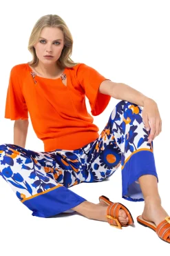 Vrouwen Caroline Biss 1258-53 / Fijn Gebreide Pull Met Fantasiemouw