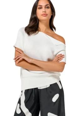 Vrouwen Caroline Biss 1246-91 / Fijn Gebreide Top Met Schoudereffect