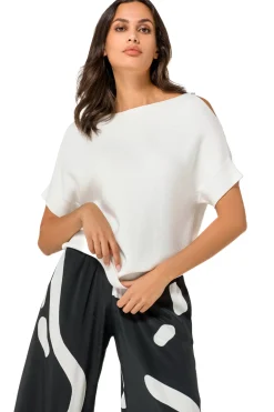 Vrouwen Caroline Biss 1246-91 / Fijn Gebreide Top Met Schoudereffect