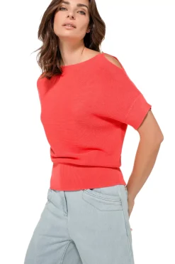 Vrouwen Caroline Biss 1246-72 / Fijn Gebreide Top Met Schoudereffect