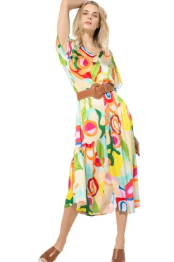 Vrouwen Caroline Biss 3166-79 / Frivole Midi Jurk
