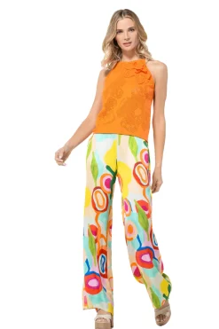 Vrouwen Caroline Biss 3566-79 / Frivole Soepelvallende Rechte Broek, Normal Waist