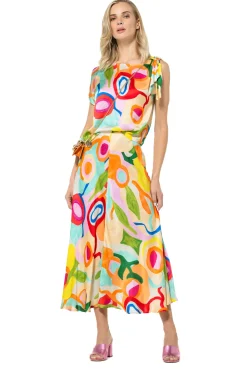 Vrouwen Caroline Biss 3766-79 / Frivole Zwierige Midi Rok