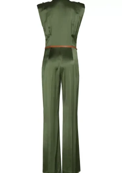 Vrouwen Caroline Biss 1564-61 / Geklede Shiny Jumpsuit, Recht Been
