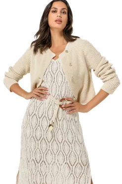 Vrouwen Caroline Biss 1281-34 / Grof Gebreide Bolero In Katoen