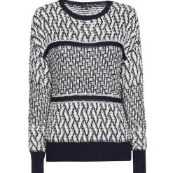 Vrouwen Caroline Biss 1220-29 / Grof Gebreide 'Debut De Saison' Pull