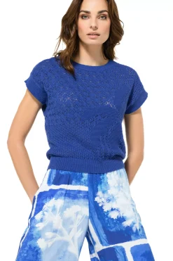 Vrouwen Caroline Biss 3215-26 / Half Doorzichtige Gebreide Pull