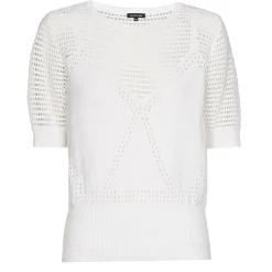 Vrouwen Caroline Biss 3212-90 / Half Doorzichtige Gebreide Pull