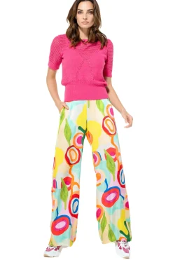 Vrouwen Caroline Biss 3212-71 / Half Doorzichtige Gebreide Pull
