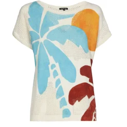 Vrouwen Caroline Biss 3202-89 / Half Doorzichtige Gebreide Zomerse Pull