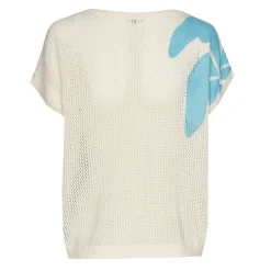 Vrouwen Caroline Biss 3202-89 / Half Doorzichtige Gebreide Zomerse Pull