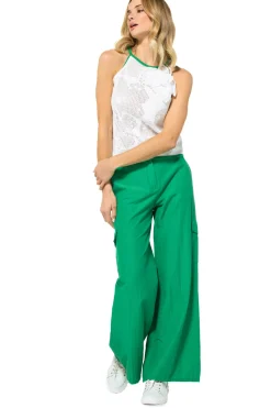 Vrouwen Caroline Biss 3200-69 / Half Doorzichtige Gebreide Top