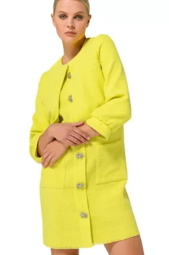 Vrouwen Caroline Biss 1883-80 / Korte Bolero Vest In Lichte Bouclette