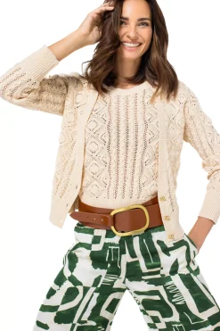 Vrouwen Caroline Biss 1224-34 / Korte Cardigan In Katoen
