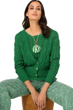 Vrouwen Caroline Biss 1224-62 / Korte Cardigan In Katoen