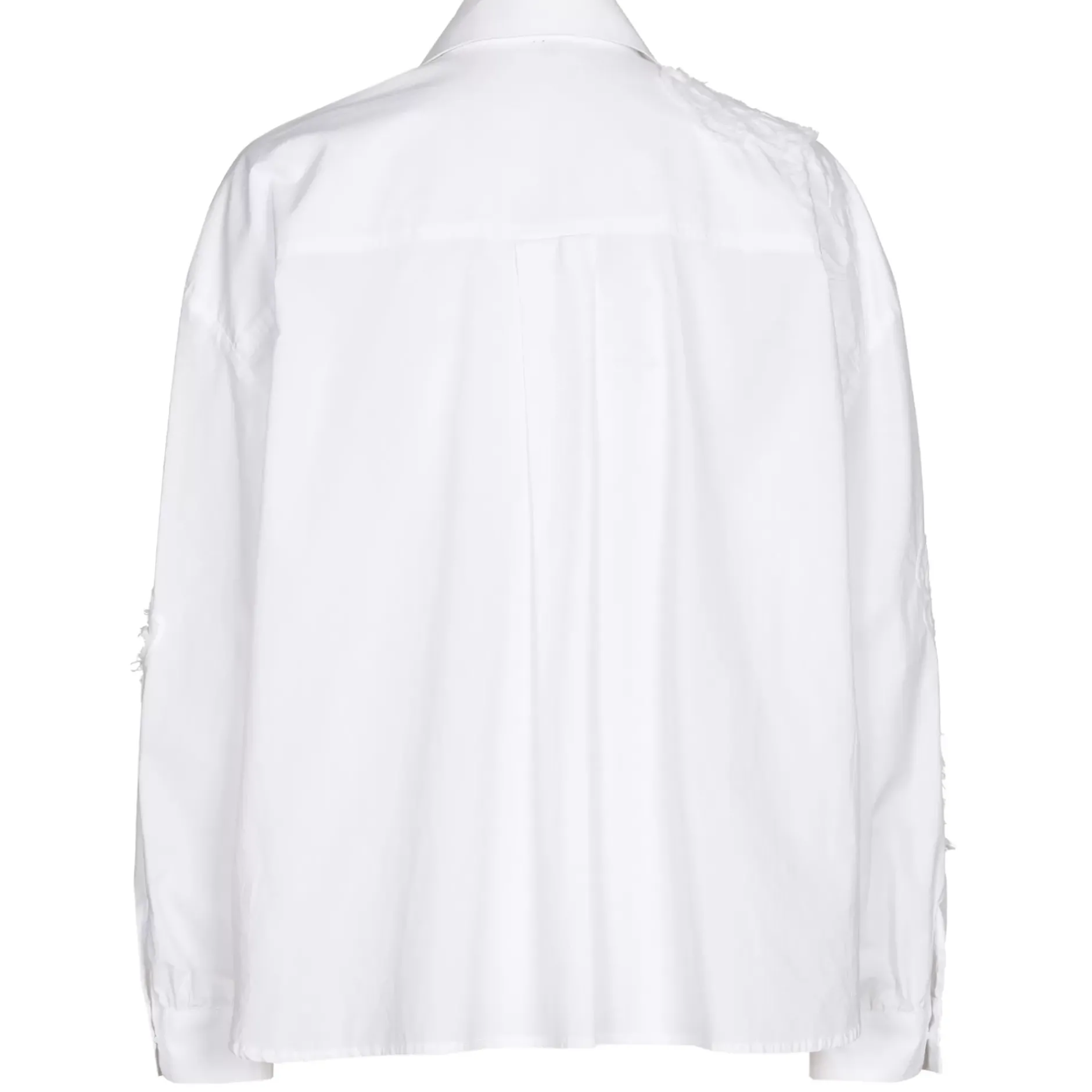 Vrouwen Caroline Biss 1608-90 / Korte Oversized Katoenen Bloes Met Broderie