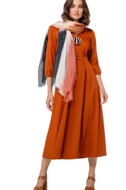 Vrouwen Caroline Biss 1167-35 / Licht Aansluitende Midi Jurk Met Stretch