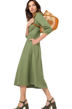 Vrouwen Caroline Biss 1167-60 / Licht Aansluitende Midi Jurk Met Stretch