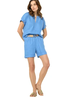 Vrouwen Caroline Biss 3568-24 / Linnen Short, Normal Waist