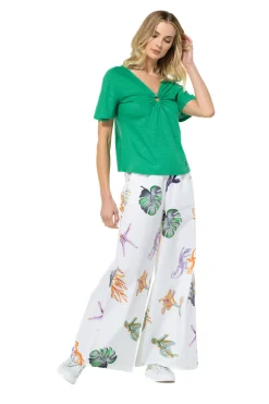 Vrouwen Caroline Biss 3971-61 / Linnen T-Shirt