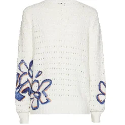 Vrouwen Caroline Biss 1289-29 / Los Gebreide Pull Met Print