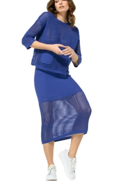 Vrouwen Caroline Biss 3714-26 / Midi Rok In Breigoed