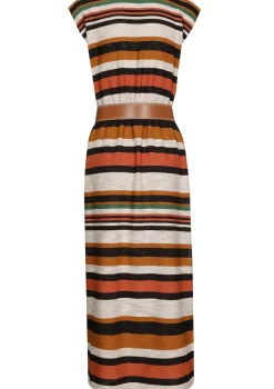 Vrouwen Caroline Biss 1155-39 / Rechtvallende Comfortabele Midi Jurk
