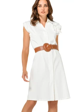 Vrouwen Caroline Biss 1113-91 / Rechtvallende Jurk Met Stretch