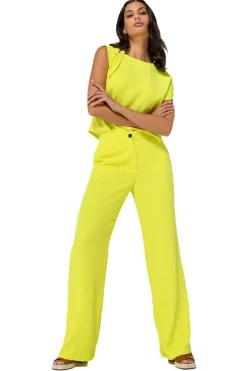 Vrouwen Caroline Biss 1521-80 / Soepelvallende Citylook Broek, Recht Been, Normal Waist
