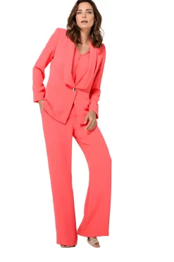Vrouwen Caroline Biss 1521-72 / Soepelvallende Citylook Broek, Recht Been, Normal Waist