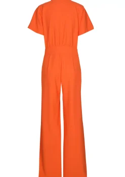 Vrouwen Caroline Biss 1580-53 / Soepelvallende Comfortabele Jumpsuit, Wijd Been