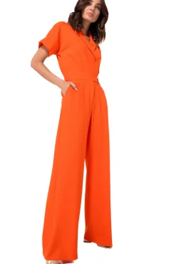 Vrouwen Caroline Biss 1580-53 / Soepelvallende Comfortabele Jumpsuit, Wijd Been