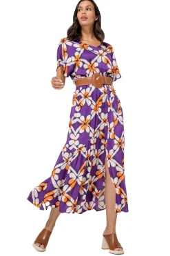 Vrouwen Caroline Biss 1100-45 / Soepelvallende Midi Jurk