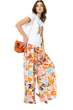 Vrouwen Caroline Biss 3569-89 / Soepelvallende Palazzo Broek, Normal Waist
