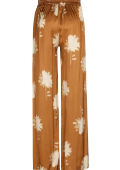 Vrouwen Caroline Biss 1576-32 / Soepelvallende Shiny Broek, Wijd Been, Normal Waist