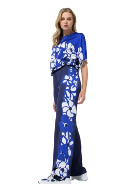 Vrouwen Caroline Biss 1552-29 / Soepelvallende Shiny Broek, Recht Been, Normal Waist